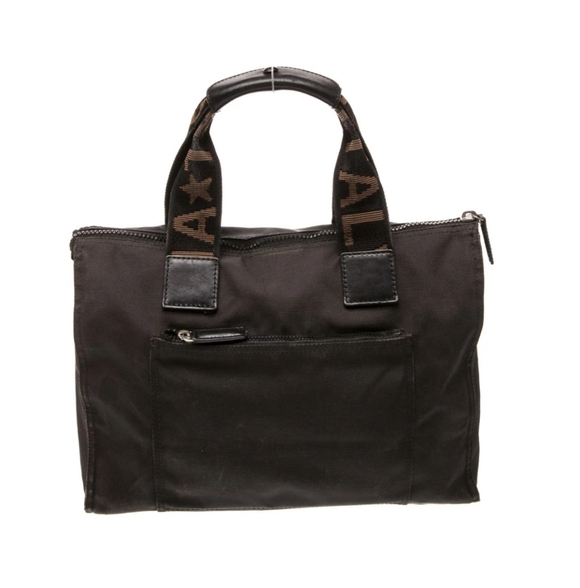 Fendi Black and Brown Logo Tote - Picture 4 of 5